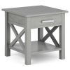 Kitchener - End Table - Fog Grey