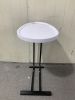 C-Shaped Side Table, C Table End Table for Sofa and Bedside, Couch Side Tables