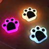 4pcs Cute Paw Shape Solar Lawn Light; Lawn Lamp IP65 Waterproof Outdoor Ground Lights Solar Charging Courtyard Light Decors