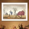 Trendy Decor 4U After the Harvest White Framed Wall Art for Living Room, Bedroom Wall Art Print for Home Decor by Billy Jacobs