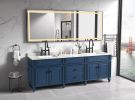 118 x 36 Inch LED Bathroom Mirror with Aluminum Frame, Wall Mounted Vanity Mirror, Anti-Fog, Memory, 3 Colors, Stepless Dimmable