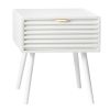 Wood Nightstand End Side Table with 1 Drawer for Living Room, Bedroom