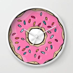 Doughnut Wall clock (Color: White)
