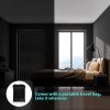 Blackout Curtains with Ruler and Tape Portable Window Curtain Black Oxford Cloth No Drill Window Shades Cuttable Temporary Black Out Shades for Home I