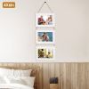 Wall Hanging Picture Collage Frame Wall Decor Without Mat Rustic Style Wood Photo Frame Display