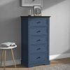 Tall Dresser for Bedroom with 5 Drawers for Closet, Chest of Drawers with Metal Handle