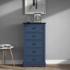 Tall Dresser for Bedroom with 5 Drawers for Closet, Chest of Drawers with Metal Handle