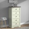 Tall Dresser for Bedroom with 5 Drawers for Closet, Chest of Drawers with Metal Handle