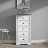 Tall Dresser for Bedroom with 5 Drawers for Closet, Chest of Drawers with Metal Handle